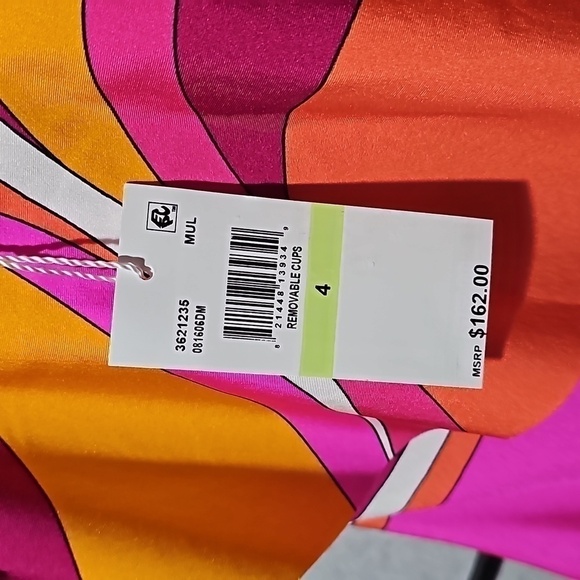 Trina Turk Spa & Swim Collection Colorful Swimsuit Size 4 NWT - Picture 7 of 11